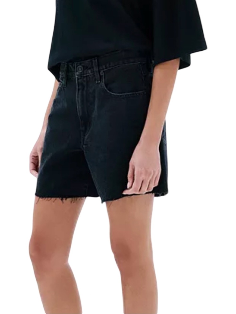 SLVRLAKE Sienna High Rise Jean Shorts in Shadow Ridge Size 27